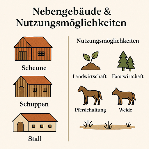 Infografik: Nutzungsmöglichkeiten von Bauernhöfen in Deutschland